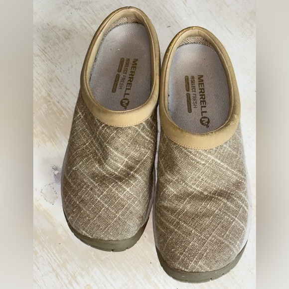 Merrell Shoes - Merrell Rucksack Tan Cream Brown Slip-On Shoes Size 6.5